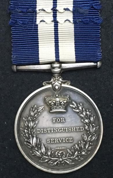 ROYAUME-UNI «Distinguished Service Medal», créée en 1914, en argent au profil de...