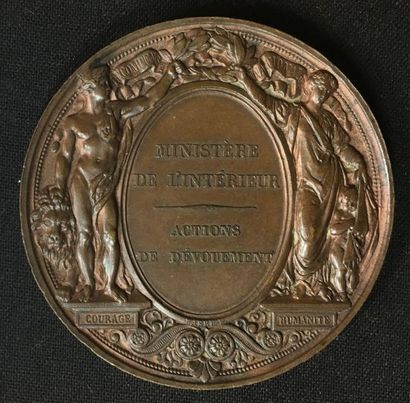 null Monarchie de Juillet, essai de frappe pour la médaille d'honneur de 1re classe...