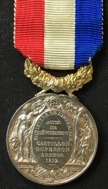 null IIIe République, médaille d'honneur de 1re classe en argent, avers du modèle...