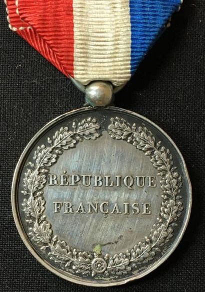 null IIe République, médaille d'honneur de 2e classe en argent, avers figurant la...