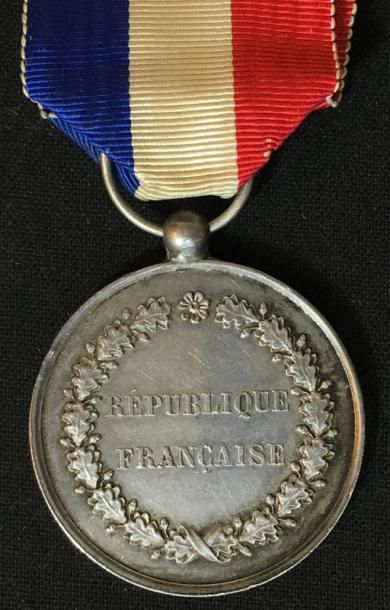 null IIIe République, Marine et Colonies, médaille d'honneur de 2e classe en argent,...