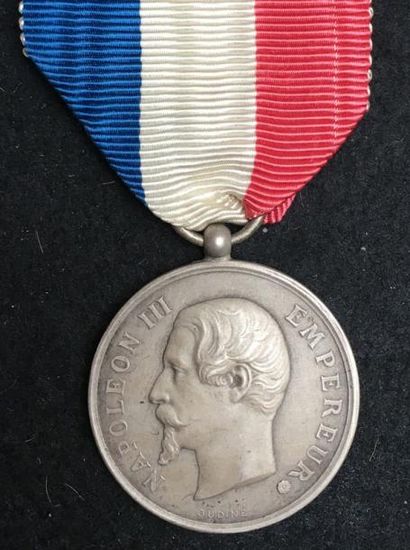 null Second Empire, Algérie et Colonies, médaille d'honneur de 2e classe en argent,...