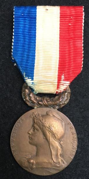 null IIIe République, médaille d'honneur en bronze, même type par Roty, attribution...