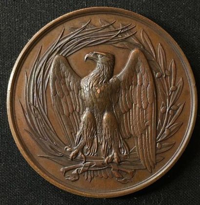 null Second Empire - Médaille des Instituteurs en bronze, même type, attribution...
