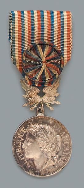 null Médaille d'honneur des Postes et Télégraphes, créée en 1882, premier type en...
