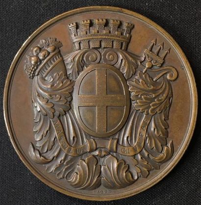 null Marseille, choléra de 1854, médaille de reconnaissance, même type, la date modifiée...