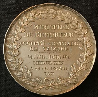 null Premier Empire - Ministère de l'Intérieur, Société centrale de la vaccine, médaille...