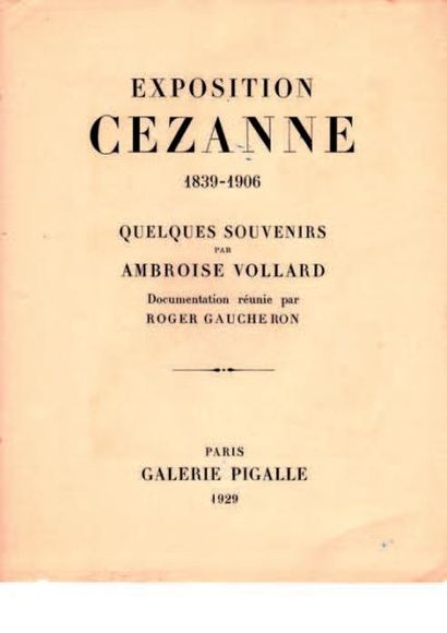 Paul CEZANNE (1839-1906) 
Intérieur de forêt, 1904-1906
Aquarelle et mine de plomb.
45,5...
