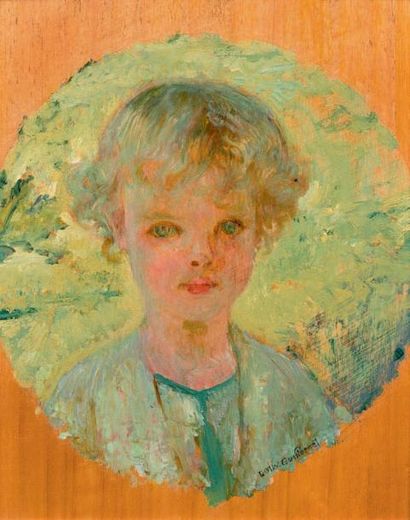 Octave Denis Victor GUILLONNET (1872-1967) 
Portrait de Jean-Paul enfant
Huile sur...