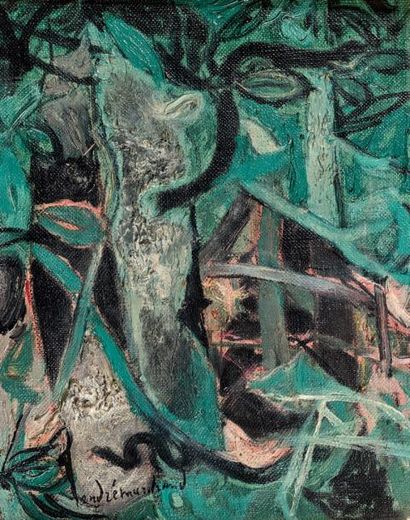 André MARCHAND (1907-1997) 
L'été dans la forêt, 1947
Huile sur toile, signée en...