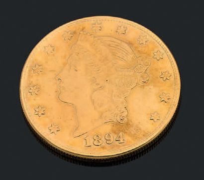 null Pièce en or de 20 US $ de 1884.