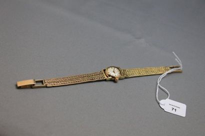 Rolex, signé Modèle Précision
Montre-bracelet de dame en or jaune 750 millièmes,...