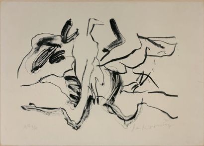 Willem de KOONING Mother and Child, 1970
Lithographie, 57 x 81 cm, marges 71 x 101...