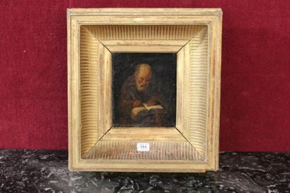 École Flamande du XVIIe siècle 
Le philosophe
Huile sur panneau.
13,5 x 12 cm
Cadre...