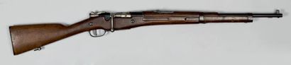 null Fusil modèle 1907-15-M 34 MAS, calibre 7, 5 mm.
Canon rond à patine noire avec...