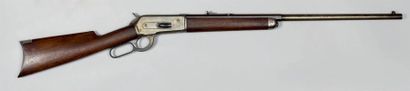 null Carabine Winchester modèle 1886, calibre 45-70.
Canon rond à pans au tonnerre,...