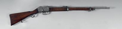  Fusil de chasse à système Martini, un coup, calibre 44 (11 mm Environ). Canon rond...