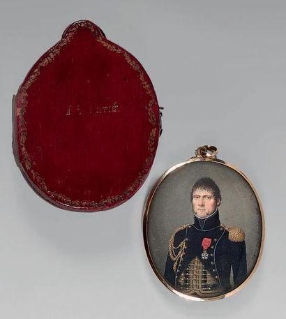 Pierre MAÜR École française du début du XIXe siècle Portrait d'un commandant d'état...