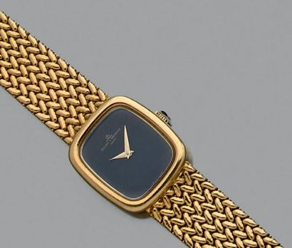 BAUME & MERCIER Montre-bracelet de dame en or jaune 750 millièmes, la montre de forme...