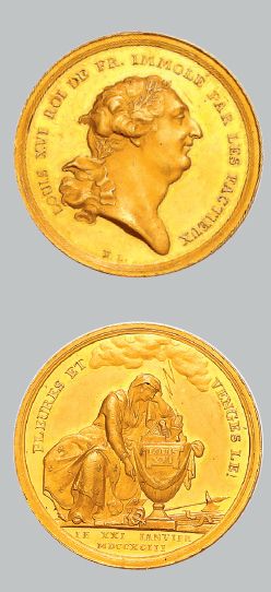 null Médaille en or. 1793. Gravée par F. Loos. 31 mm.
Première des dix médailles...