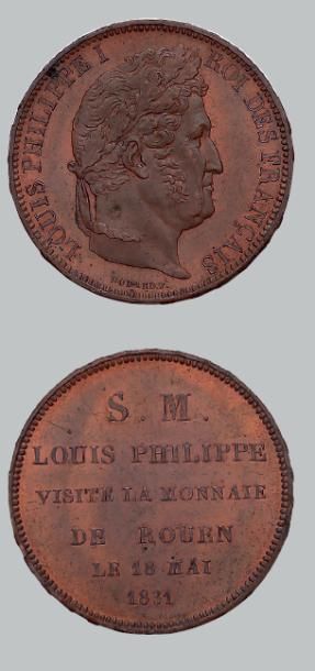 null Lot: 5 francs. 1831. Lille. TTB.
50 centimes. 1848. Paris. TTB à superbe.
25...