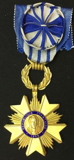 null Ordre du Mérite artisanal, fondé en 1948, une étoile d'officier en vermeil et...