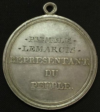 null * Conseil des Cinq-Cents, 1795-1799, médaille d'identité du type de l'an III...