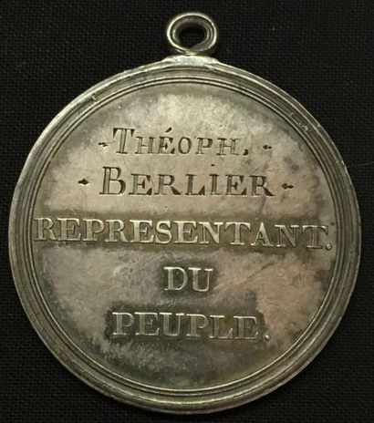 null * Conseil des Cinq-Cents, médaille d'identité du type de l'an III par Dupré,...