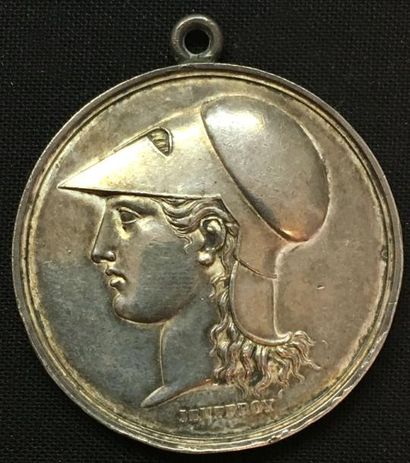 null * Corps législatif, médaille d'identité de 1806 par Jeuffroy, en argent, avers...