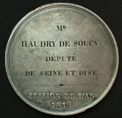 null * Chambre des Députés, session de 1815 dite la «Chambre introuvable», médaille...