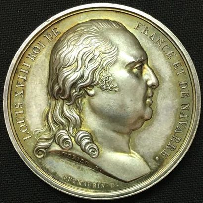 null * Chambre des Députés, session de 1816 et 1817, médaille d'identité par Andrieu...