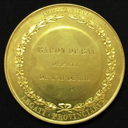 null * Sacre de Charles X, 1825, médaille des représentants des provinces par Gayrard,...