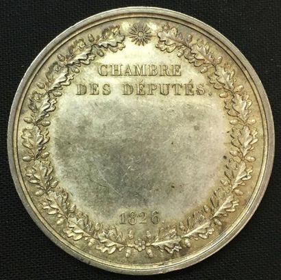 null * Chambre des Députés, session de 1826, médaille d'identité par Depaulis et...