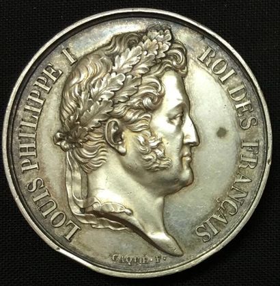 null * Chambre des Députés, session de 1838, médaille d'identité par Caqué, en argent,...