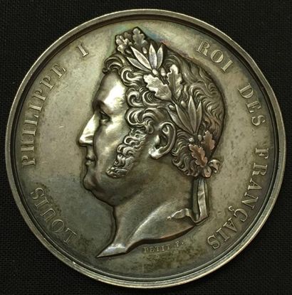 null * Chambre des Députés, session de 1845, médaille d'identité par Petit, en argent,...