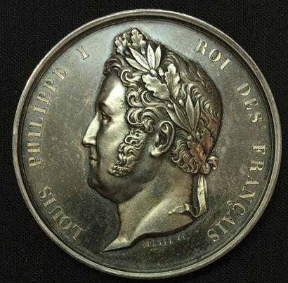 null * Chambre des Députés, session de 1848, médaille d'identité par Petit, en argent,...