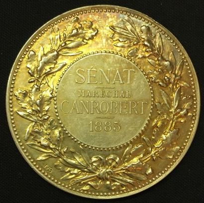 null * Sénat, médaille d'identité, type de 1885 par Maximilien Bourgeois, en vermeil,...