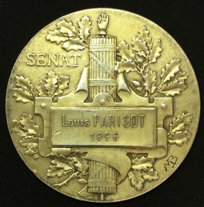 null * Sénat, médaille d'identité, type de 1896 par Maximilien Bourgeois, avers identique...