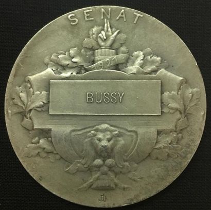 null * Sénat, médaille d'identité, type de 1921 par Léon Deschamps, en argent, sur...