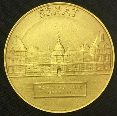 null * Sénat, médaille d'identité, type de 1927 par Gatteaux et Dubois, en bronze...