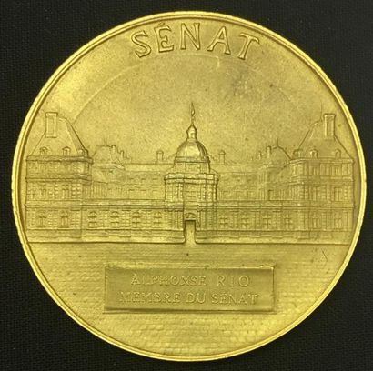 null * Sénat, médaille d'identité, type de 1933 par Gatteaux et Dubois, en bronze...