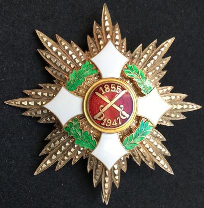 ITALIE Ordre Militaire de Savoie puis d'Italie, fondé en 1815, modifié en 1855 et...