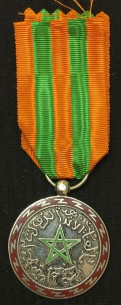 MAROC * Médaille d'honneur de la Police
Chérifienne, créée en 1921, médaille du 2e...
