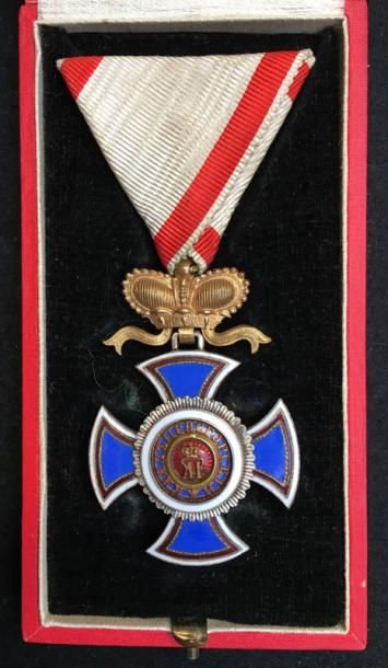 MONTÉNÉGRO Ordre de Danilo, fondé en 1853, croix de IVe classe (officier) de fabrication...