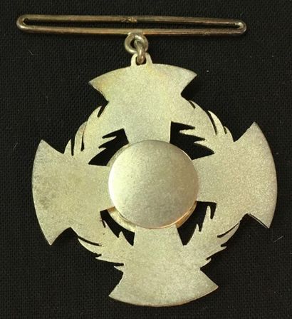 PÉROU Ordre des Palmes Magisteriales, fondé en 1949, croix de chevalier en argent...
