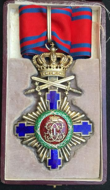 ROUMANIE Ordre de l'Étoile, fondé en 1877, bijou de commandeur du premier type, jusqu'en...