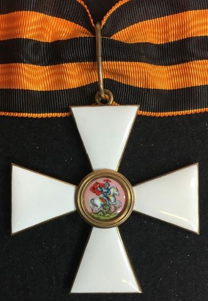 RUSSIE * Ordre de Saint-Georges, fondé en 1769, croix de chevalier de 2e classe en...