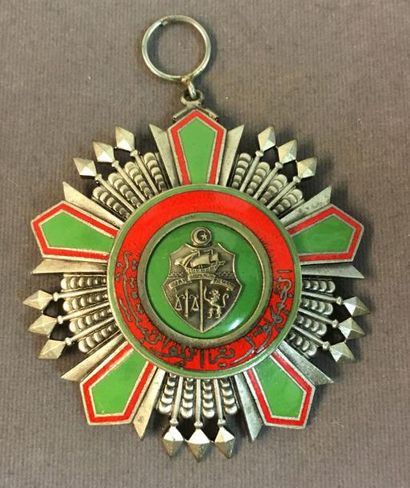 TUNISIE Ordre de la République, bijou de grand-croix du second modèle (après 1963)...