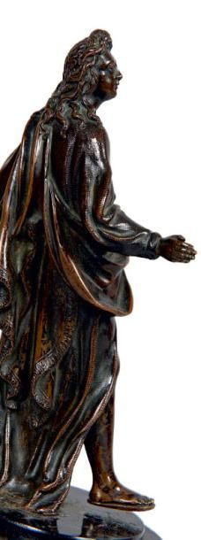 null Vierge et Saint Jean de calvaire
Deux statuettes en bronze patiné vernie.
Attribuées...