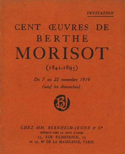 Berthe MORISOT (1841-1895) Le petit saint Jean, 1890
Huile sur toile, signée en bas...
